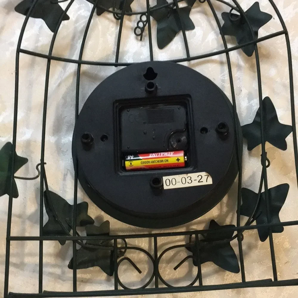 Vintage Birdcage Ingraham Quartz Wall Mantle Clock